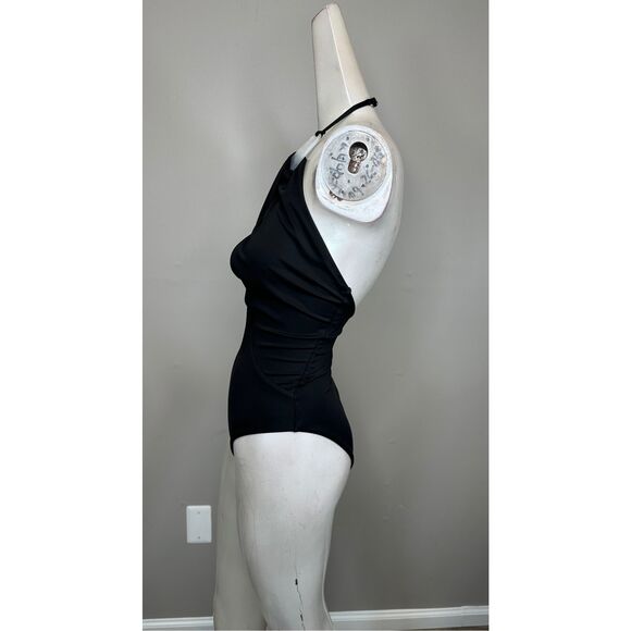 SIMKHAI Bindi Pearl Draped One-Piece Swimsuit XS $345 - Picture 7 of 11